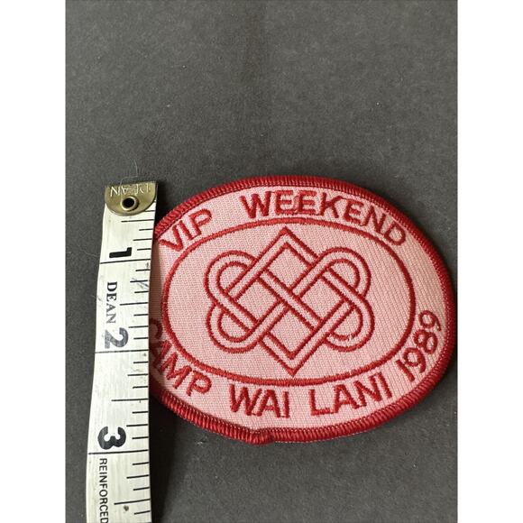 Vip Weekend Camp WAI LANI 1989 Red And Pink Patch Celtic - Picture 4 of 4